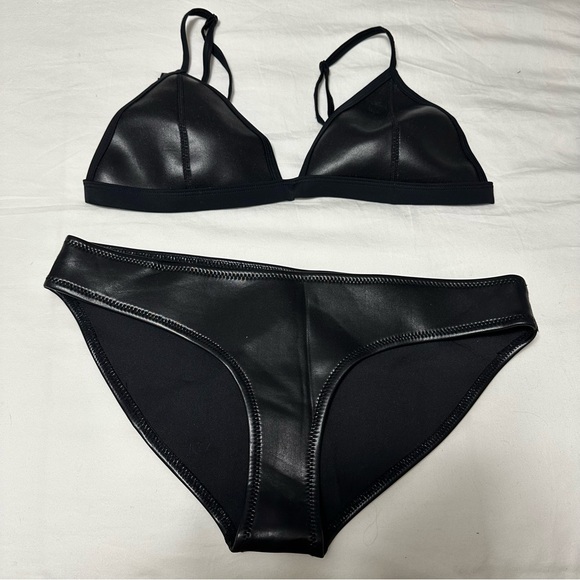 triangl swimwear Other - Black Leather Triangl Bathingsuit
